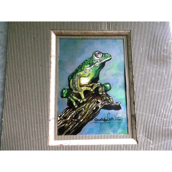 Vintage The Glass Frog Print by Artist Judith Smith Wilson - Picture 2 of 16
